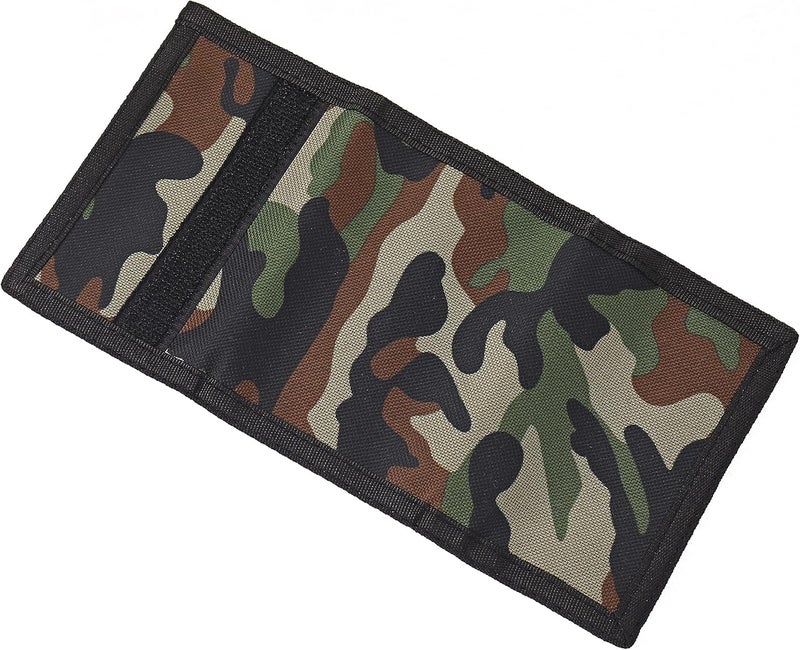 Nitort Wallet, Canvas Outdoor Sports Wallets for Kid, Lovely Wallet with Zipper for Kids- Front Pocket Wallet with Magic Sticker - Image 2